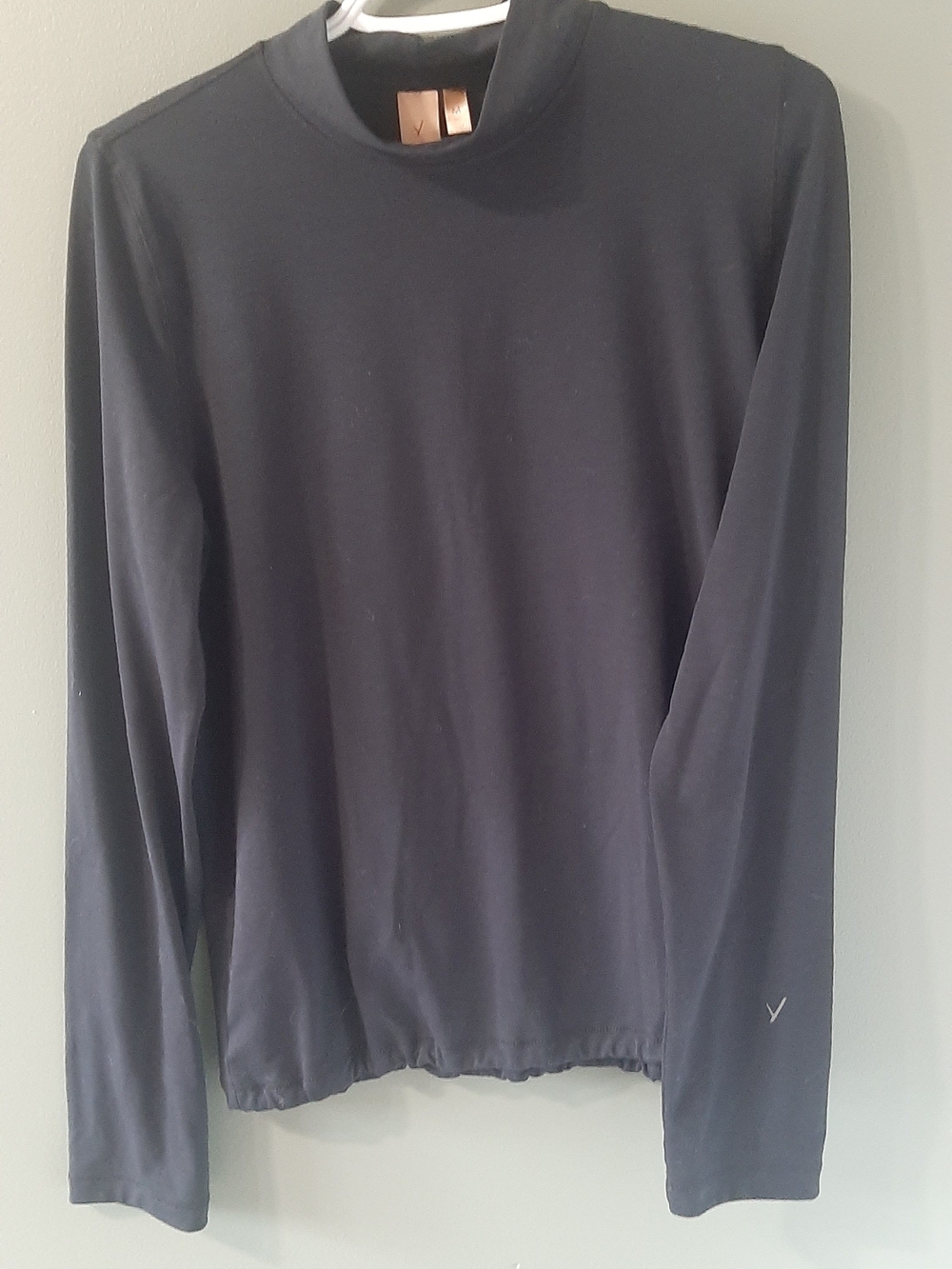Indyeva Women Black Long-Sleeve Mock Neck Shirt